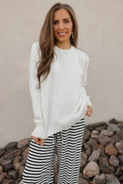 Sweetheart Striped Lounge Pants-Loungewear-Krush Kandy, Women's Online Fashion Boutique Located in Phoenix, Arizona (Scottsdale Area)