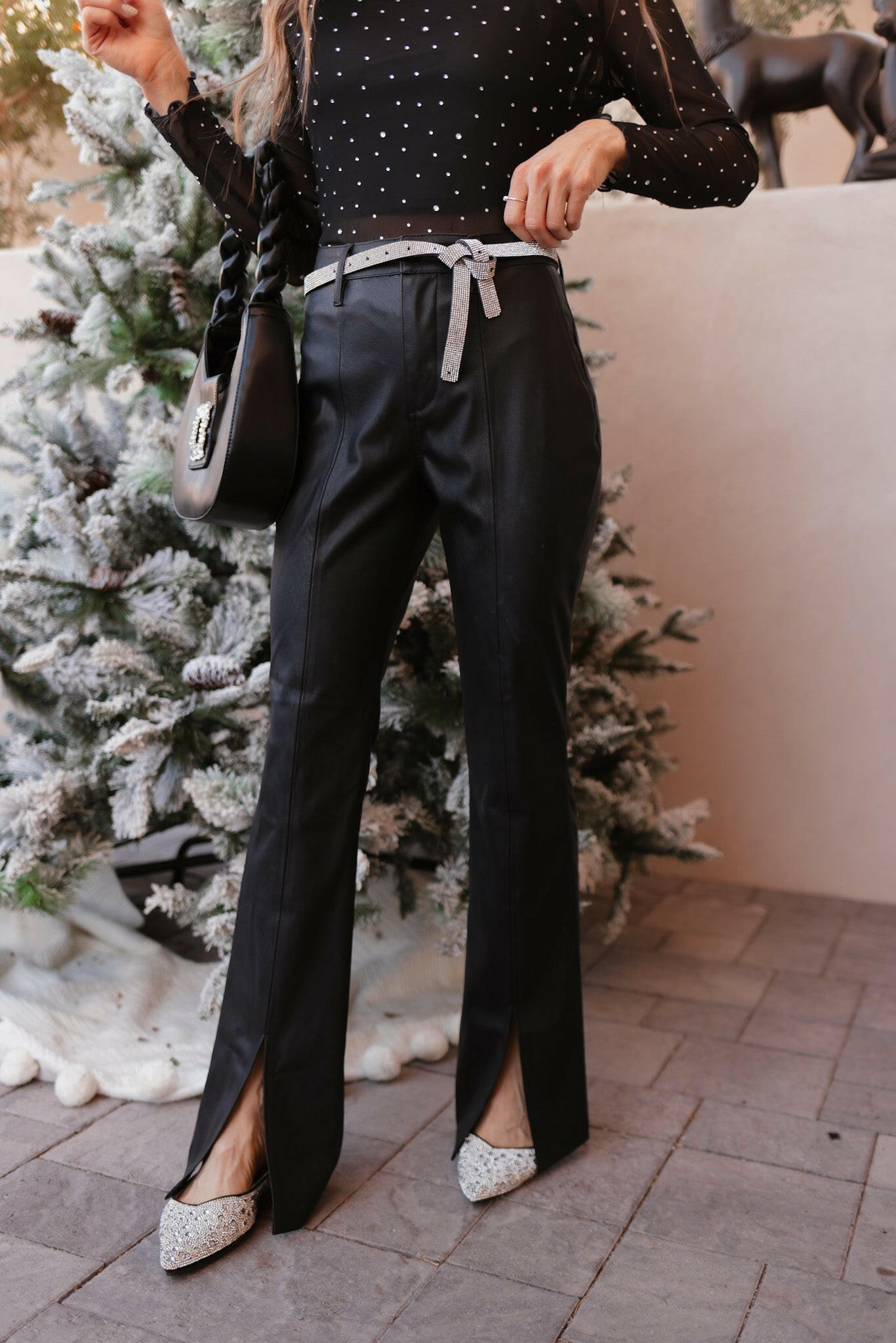 Flare Affair Slit Leg Kancan Pants-Pants-Krush Kandy, Women's Online Fashion Boutique Located in Phoenix, Arizona (Scottsdale Area)