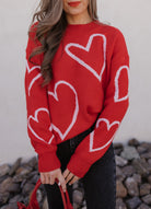 Luxe Love Viscose Heart Sweater-Sweaters-Krush Kandy, Women's Online Fashion Boutique Located in Phoenix, Arizona (Scottsdale Area)