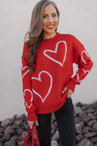 Luxe Love Viscose Heart Sweater-Sweaters-Krush Kandy, Women's Online Fashion Boutique Located in Phoenix, Arizona (Scottsdale Area)