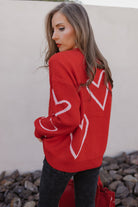 Luxe Love Viscose Heart Sweater-Sweaters-Krush Kandy, Women's Online Fashion Boutique Located in Phoenix, Arizona (Scottsdale Area)