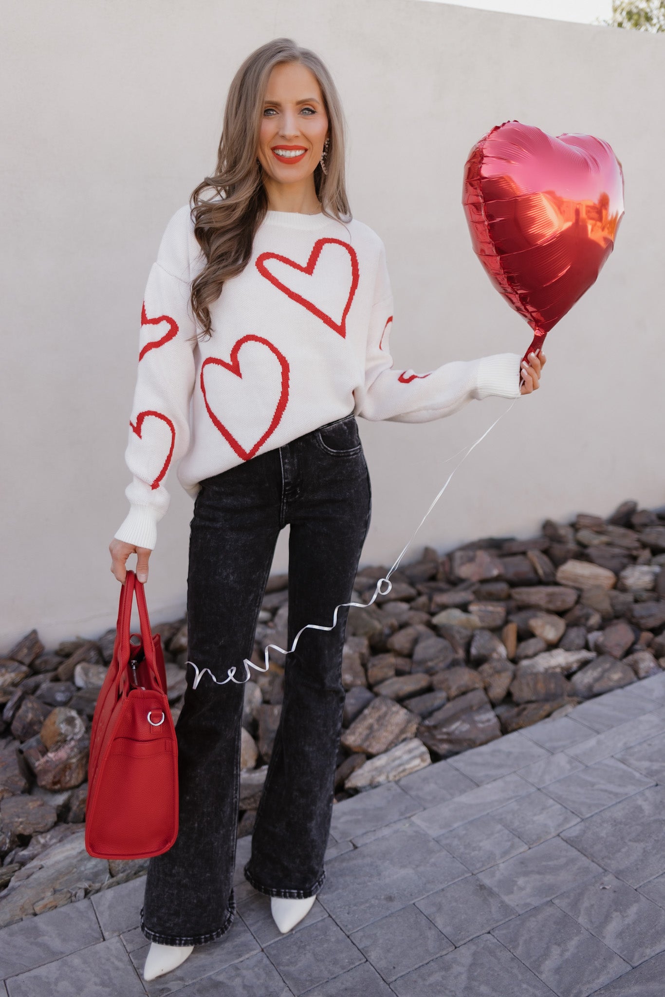 Luxe Love Viscose Heart Sweater-Sweaters-Krush Kandy, Women's Online Fashion Boutique Located in Phoenix, Arizona (Scottsdale Area)