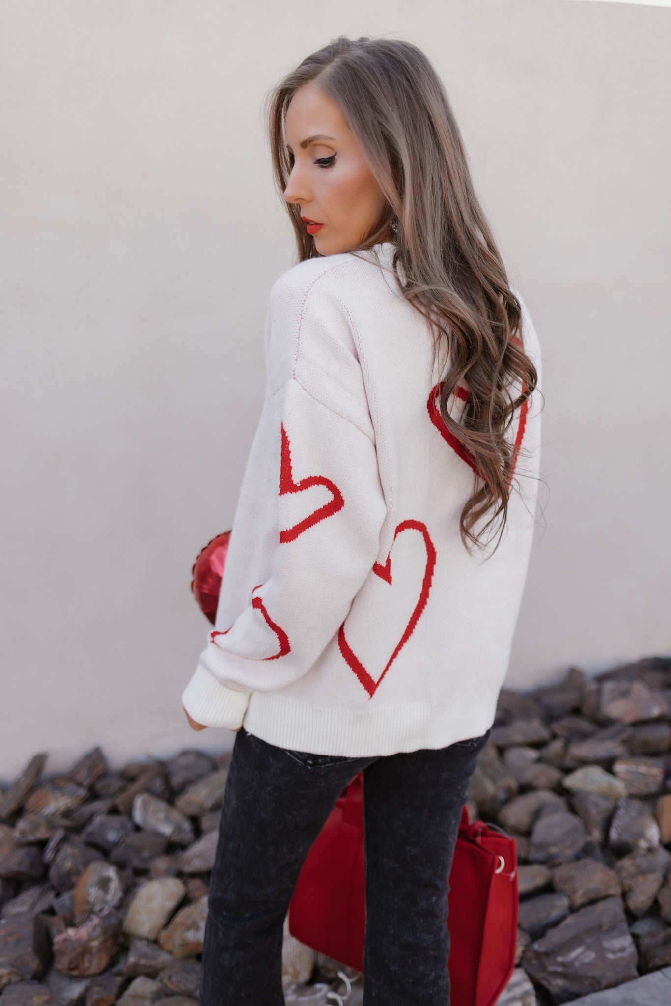 Luxe Love Viscose Heart Sweater-Sweaters-Krush Kandy, Women's Online Fashion Boutique Located in Phoenix, Arizona (Scottsdale Area)