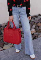 Sweet Regards Tote Bag Set-Purses & Bags-Krush Kandy, Women's Online Fashion Boutique Located in Phoenix, Arizona (Scottsdale Area)