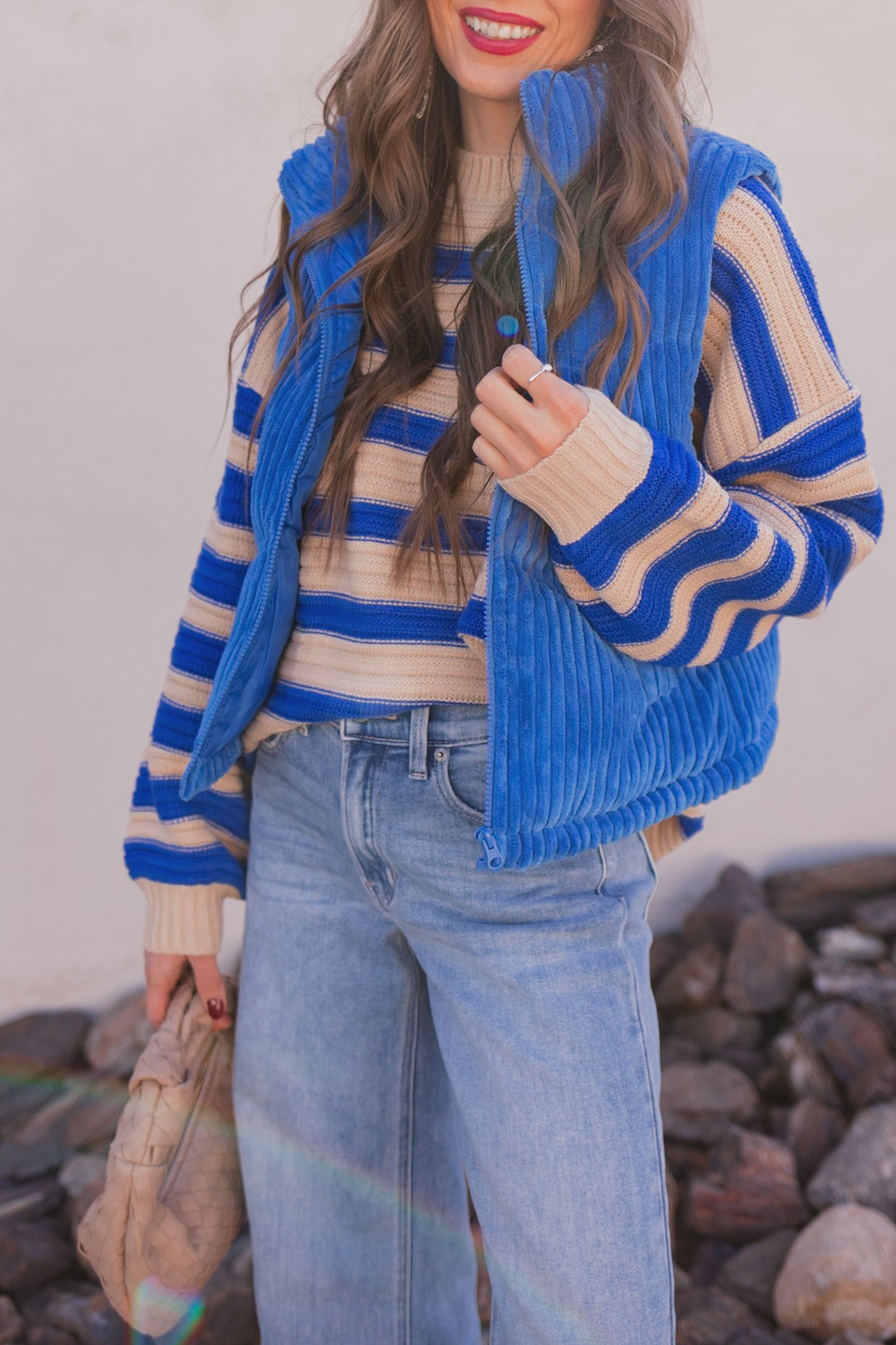 Striped Dropped Shoulder Sweater-Sweaters-Krush Kandy, Women's Online Fashion Boutique Located in Phoenix, Arizona (Scottsdale Area)