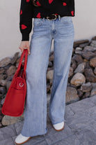 Kristyn Wide Leg Denim Jean-Jeans-Krush Kandy, Women's Online Fashion Boutique Located in Phoenix, Arizona (Scottsdale Area)