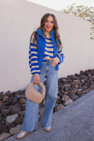 Striped Dropped Shoulder Sweater-Sweaters-Krush Kandy, Women's Online Fashion Boutique Located in Phoenix, Arizona (Scottsdale Area)