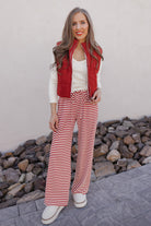 Striped Wide Leg Pants-Loungewear-Krush Kandy, Women's Online Fashion Boutique Located in Phoenix, Arizona (Scottsdale Area)