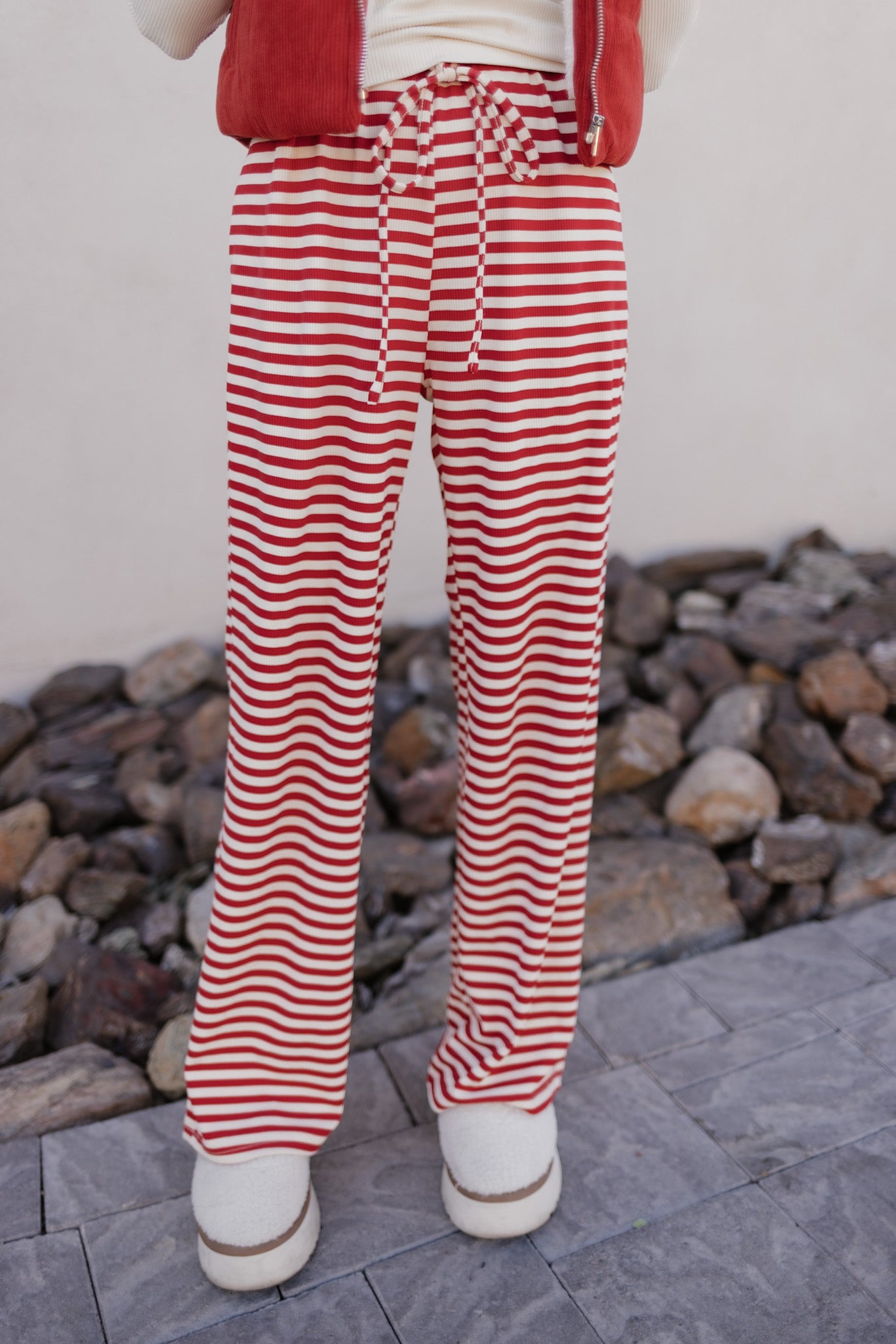 Striped Wide Leg Pants-Loungewear-Krush Kandy, Women's Online Fashion Boutique Located in Phoenix, Arizona (Scottsdale Area)