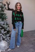 Frosted Pines Christmas Tree Sweater-Sweaters-Krush Kandy, Women's Online Fashion Boutique Located in Phoenix, Arizona (Scottsdale Area)