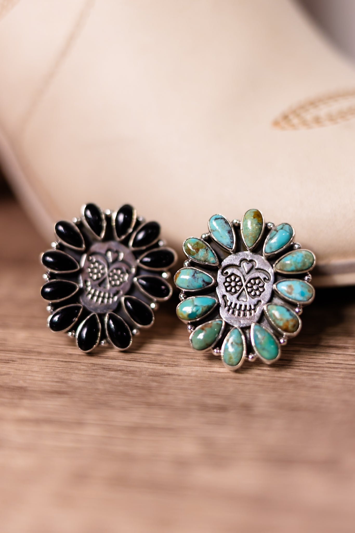 Sugar Skull Pendant & Ring-Cluster Rings-Krush Kandy, Women's Online Fashion Boutique Located in Phoenix, Arizona (Scottsdale Area)