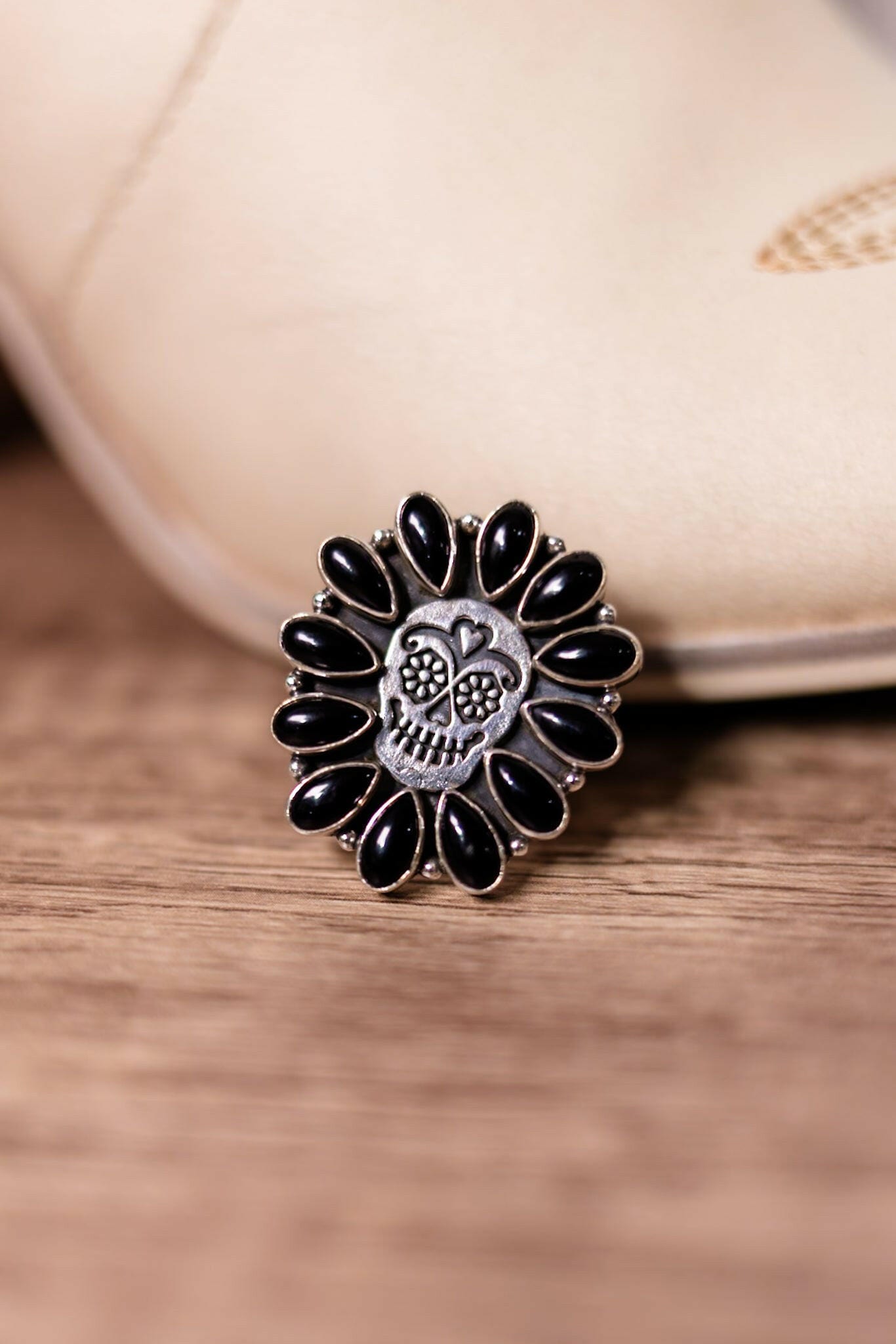 Sugar Skull Pendant & Ring-Cluster Rings-Krush Kandy, Women's Online Fashion Boutique Located in Phoenix, Arizona (Scottsdale Area)