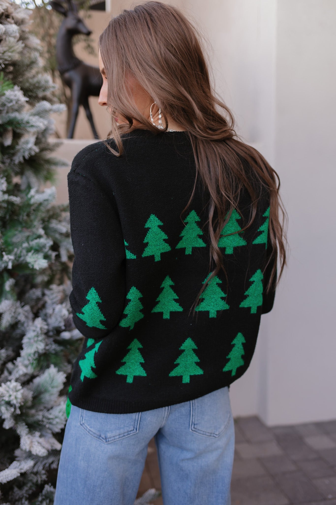 Frosted Pines Christmas Tree Sweater-Sweaters-Krush Kandy, Women's Online Fashion Boutique Located in Phoenix, Arizona (Scottsdale Area)