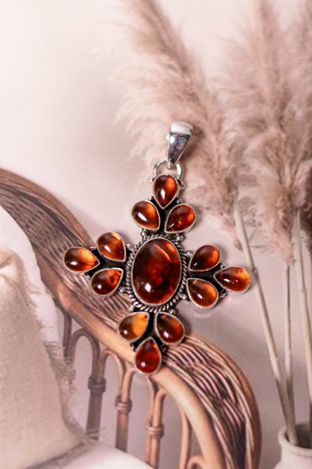 Amber In August Pendant-Pendant Necklaces-Krush Kandy, Women's Online Fashion Boutique Located in Phoenix, Arizona (Scottsdale Area)