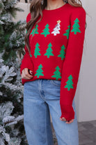 Frosted Pines Christmas Tree Sweater-Sweaters-Krush Kandy, Women's Online Fashion Boutique Located in Phoenix, Arizona (Scottsdale Area)