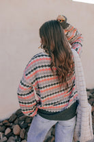Striped Dot Multicolor Knit Sweater-Sweater-Krush Kandy, Women's Online Fashion Boutique Located in Phoenix, Arizona (Scottsdale Area)