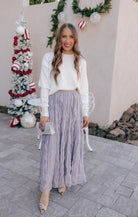 Ruffled Plisse Maxi Skirt-Skirts-Krush Kandy, Women's Online Fashion Boutique Located in Phoenix, Arizona (Scottsdale Area)