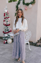 Ruffled Plisse Maxi Skirt-Skirts-Krush Kandy, Women's Online Fashion Boutique Located in Phoenix, Arizona (Scottsdale Area)