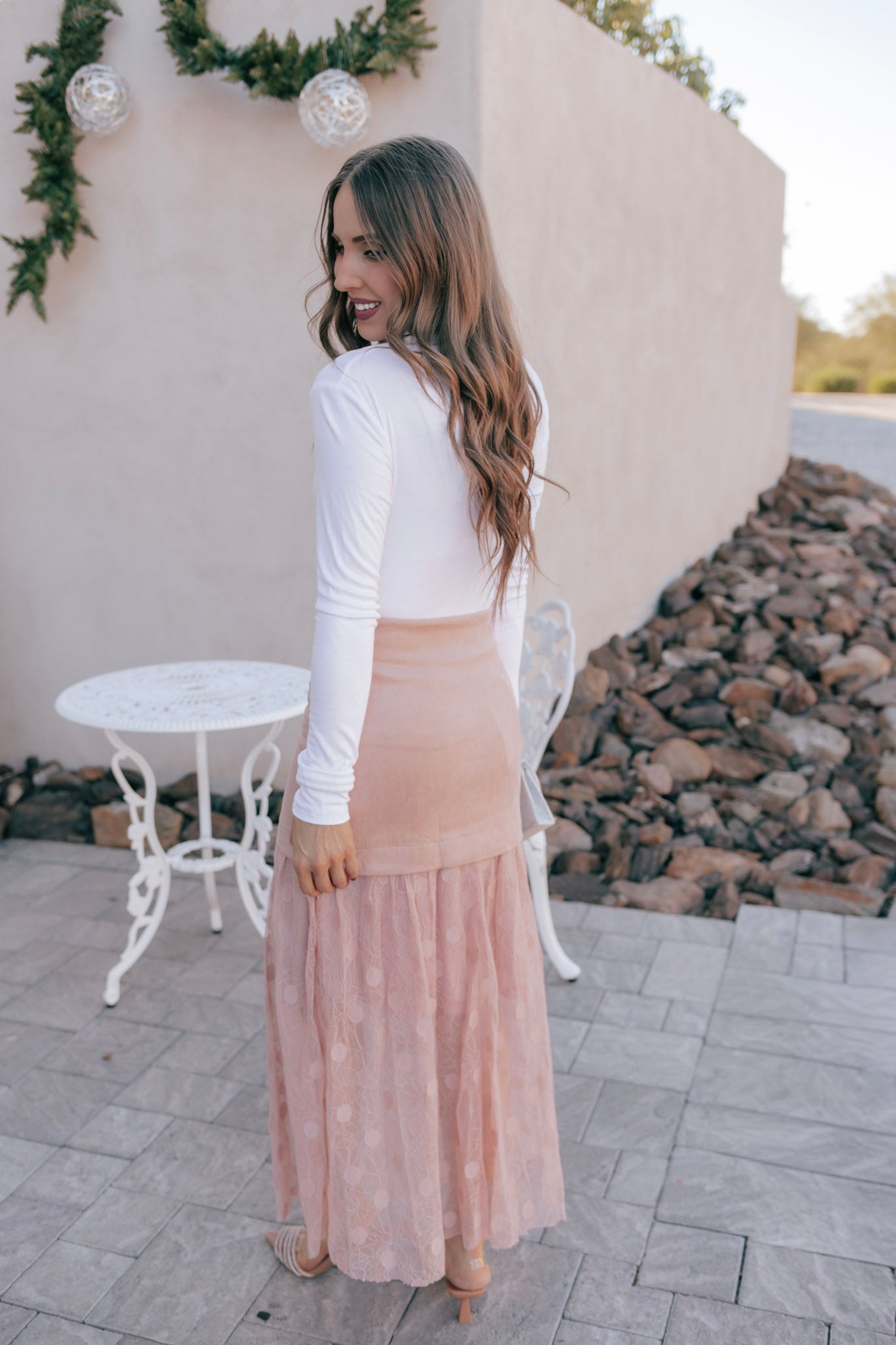 Lace Contrast Maxi Skirt-Skirts-Krush Kandy, Women's Online Fashion Boutique Located in Phoenix, Arizona (Scottsdale Area)