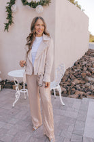 Oversized Faux Suede Biker Jacket-Jacket-Krush Kandy, Women's Online Fashion Boutique Located in Phoenix, Arizona (Scottsdale Area)