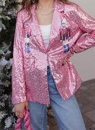 Sugarplum Showstopper Sequin Nutcracker Blazer-Blazers-Krush Kandy, Women's Online Fashion Boutique Located in Phoenix, Arizona (Scottsdale Area)