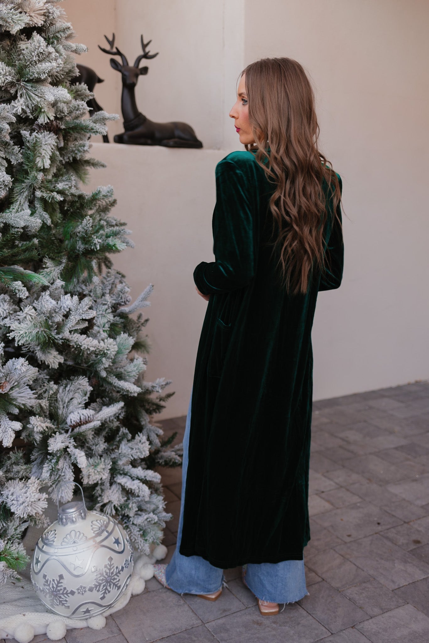 Winter’s Eve Velvet Duster Cardigan-Cardigans-Krush Kandy, Women's Online Fashion Boutique Located in Phoenix, Arizona (Scottsdale Area)