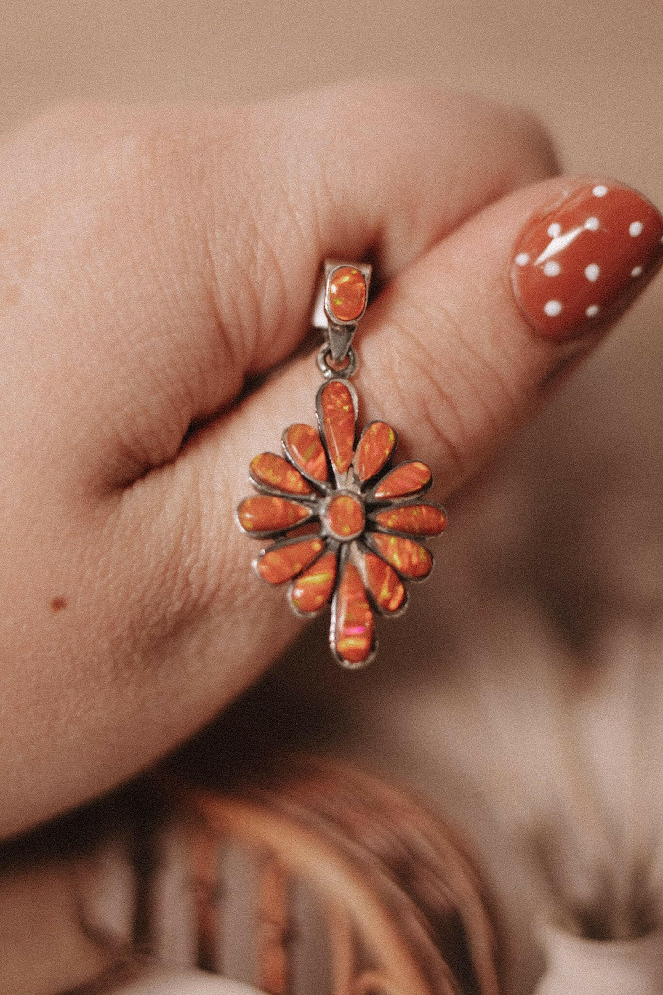 Flower Opal Pendants-Charms & Pendants-Krush Kandy, Women's Online Fashion Boutique Located in Phoenix, Arizona (Scottsdale Area)