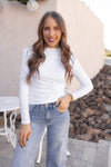 Set The Vibe Long Sleeve Ruched Top