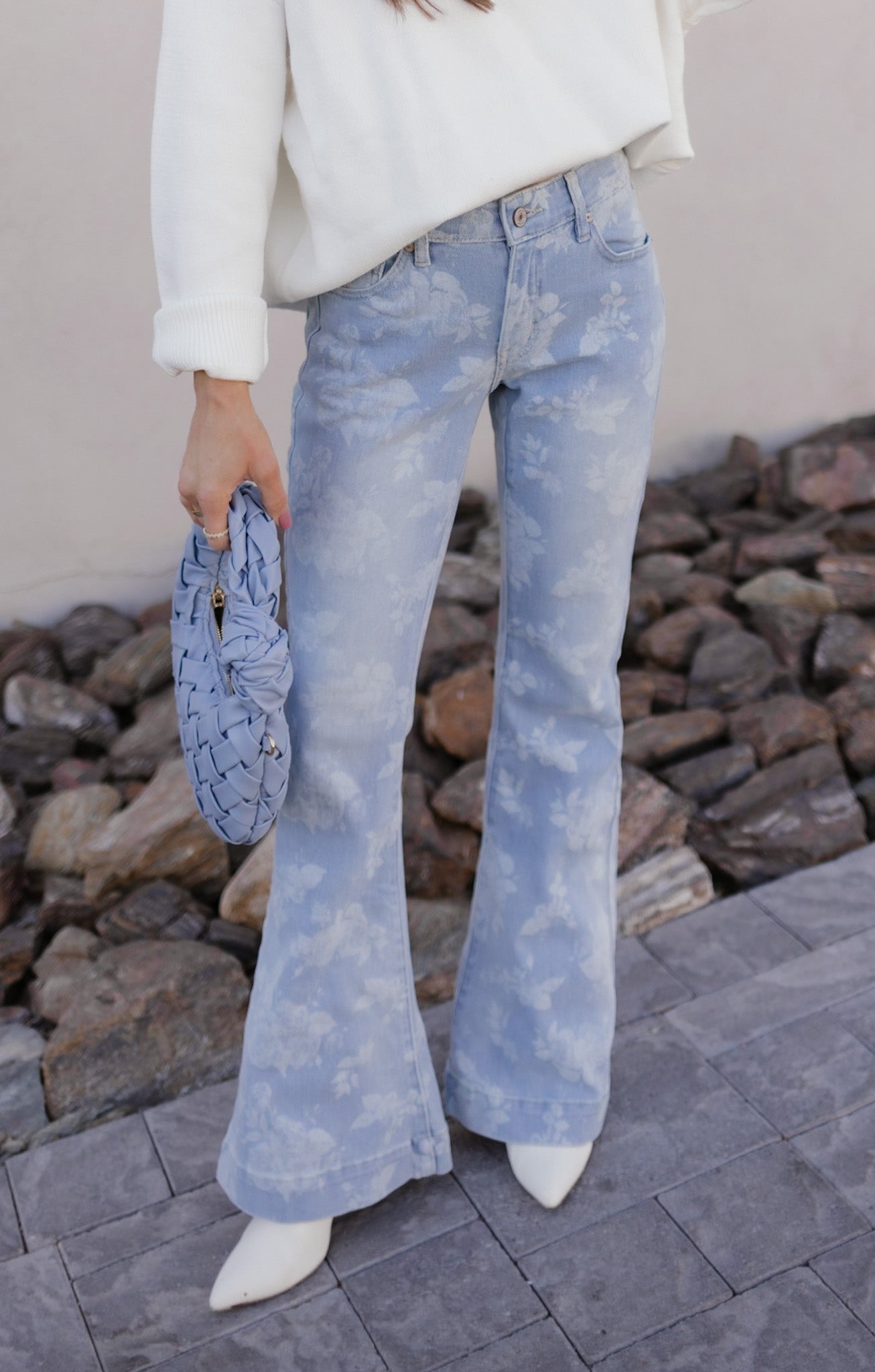 Lily's Floral Flare Jeans-Denim-Krush Kandy, Women's Online Fashion Boutique Located in Phoenix, Arizona (Scottsdale Area)