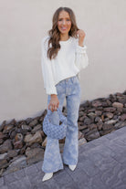 Lily's Floral Flare Jeans-Denim-Krush Kandy, Women's Online Fashion Boutique Located in Phoenix, Arizona (Scottsdale Area)