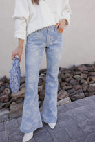 Lily's Floral Flare Jeans-Denim-Krush Kandy, Women's Online Fashion Boutique Located in Phoenix, Arizona (Scottsdale Area)