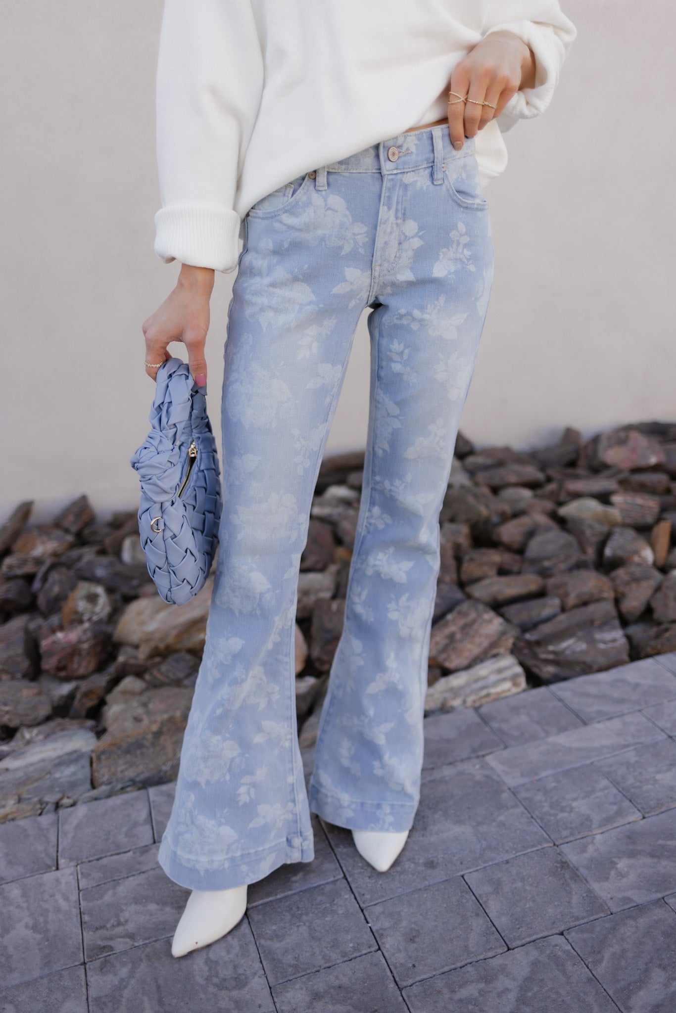 Lily's Floral Flare Kancan Jeans-Denim-Krush Kandy, Women's Online Fashion Boutique Located in Phoenix, Arizona (Scottsdale Area)