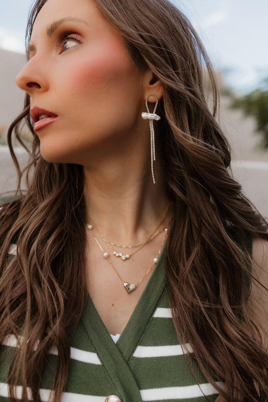 Tassel Vintage Pearl Drop Earring-Earrings-Krush Kandy, Women's Online Fashion Boutique Located in Phoenix, Arizona (Scottsdale Area)