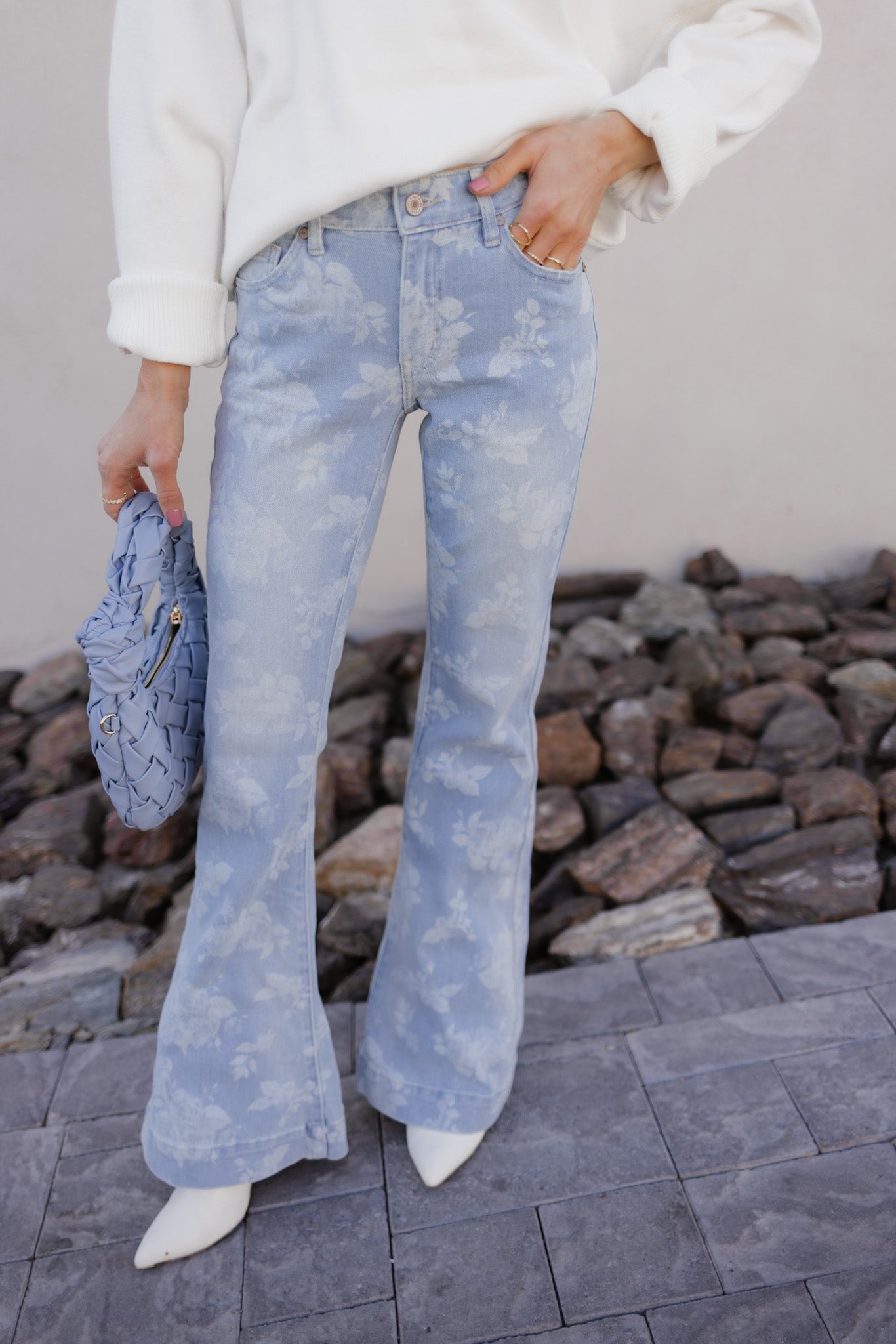 Lily's Floral Flare Kancan Jeans-Denim-Krush Kandy, Women's Online Fashion Boutique Located in Phoenix, Arizona (Scottsdale Area)