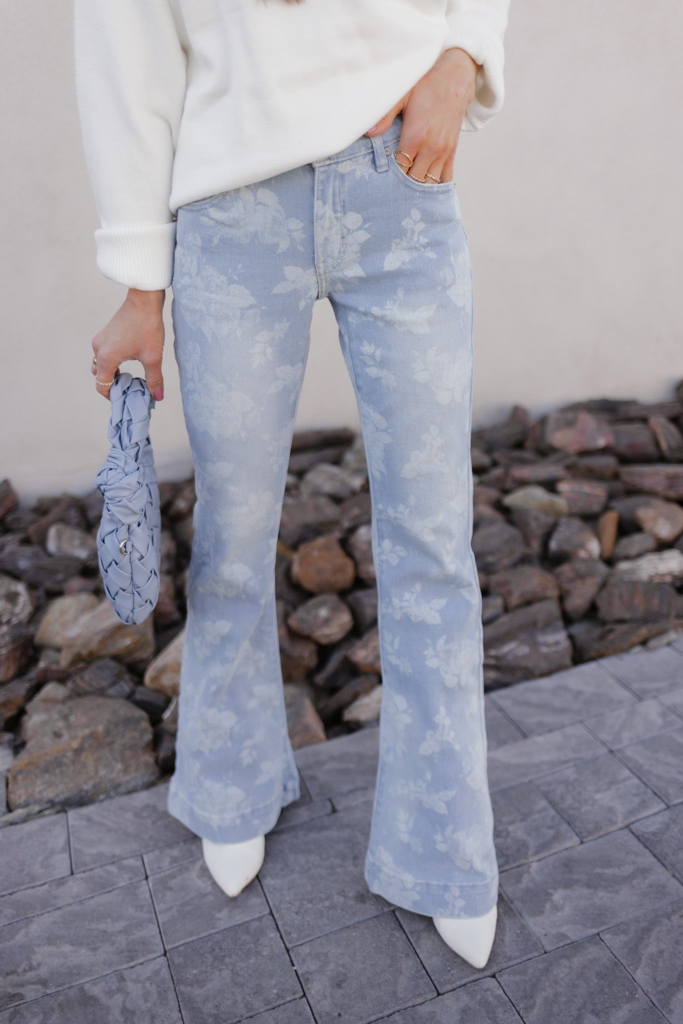 Lily's Floral Flare Kancan Jeans-Denim-Krush Kandy, Women's Online Fashion Boutique Located in Phoenix, Arizona (Scottsdale Area)