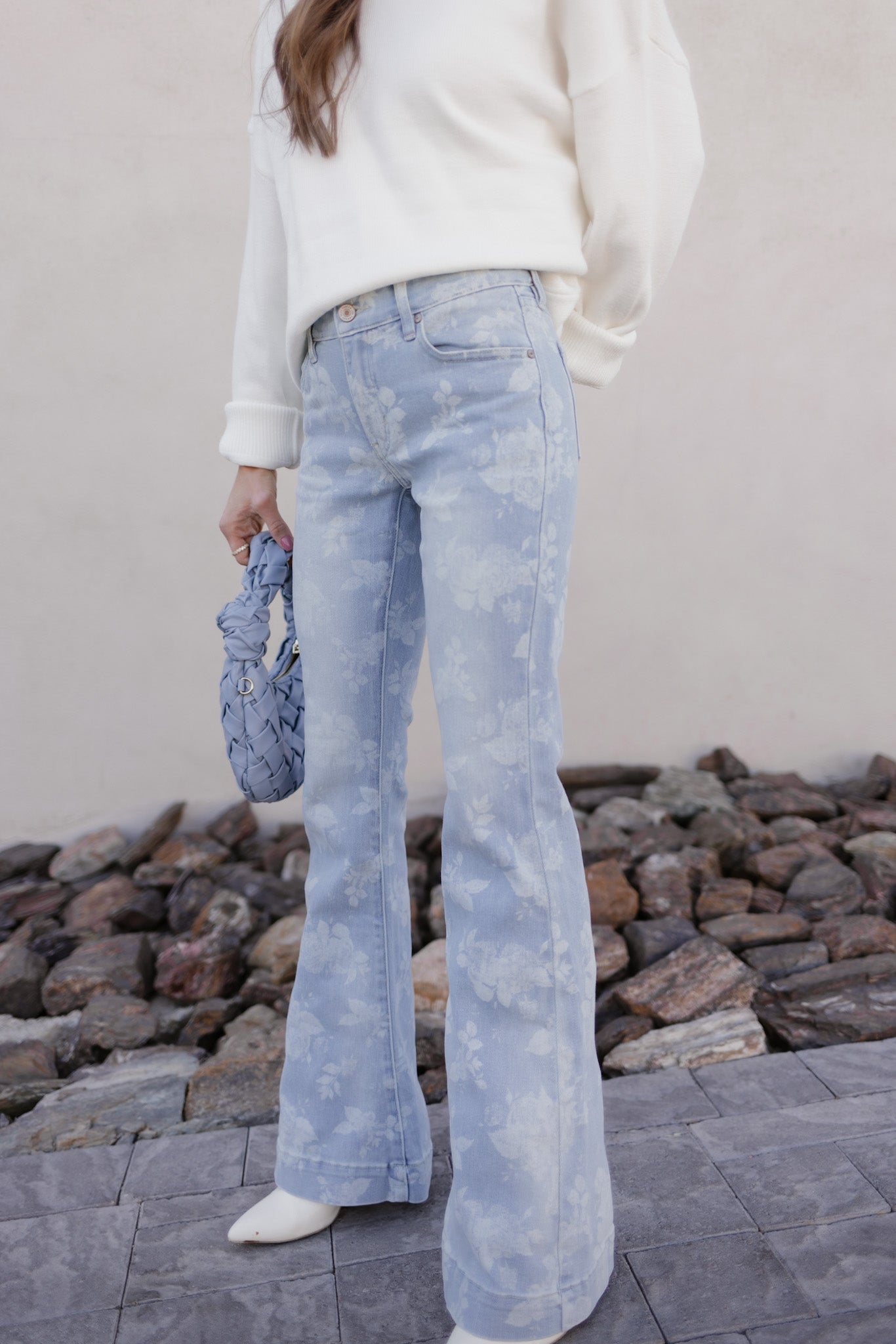 Lily's Floral Flare Jeans-Denim-Krush Kandy, Women's Online Fashion Boutique Located in Phoenix, Arizona (Scottsdale Area)