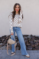 Check Me Out Checked Sweater-Sweaters-Krush Kandy, Women's Online Fashion Boutique Located in Phoenix, Arizona (Scottsdale Area)