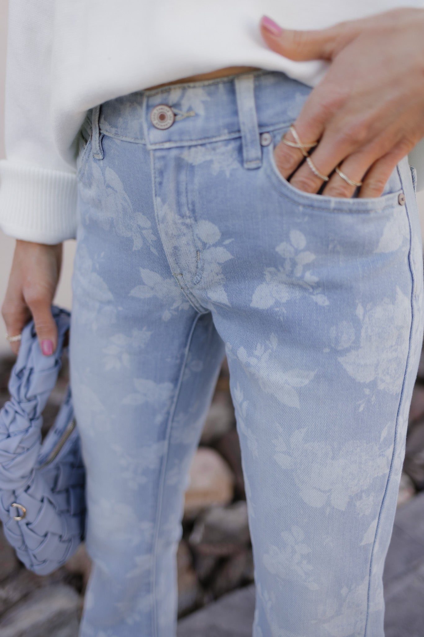 Lily's Floral Flare Jeans-Denim-Krush Kandy, Women's Online Fashion Boutique Located in Phoenix, Arizona (Scottsdale Area)