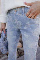 Lily's Floral Flare Kancan Jeans-Denim-Krush Kandy, Women's Online Fashion Boutique Located in Phoenix, Arizona (Scottsdale Area)