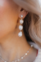 Purely Pearl Drop Earrings-Stud Earrings-Krush Kandy, Women's Online Fashion Boutique Located in Phoenix, Arizona (Scottsdale Area)