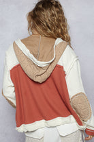 POL Quilted Patchwork Hoodie Jacket-Jackets-Krush Kandy, Women's Online Fashion Boutique Located in Phoenix, Arizona (Scottsdale Area)