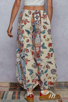 POL Boho Patchwork Butterfly Balloon Pants-Pants-Krush Kandy, Women's Online Fashion Boutique Located in Phoenix, Arizona (Scottsdale Area)