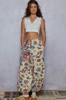 POL Boho Patchwork Butterfly Balloon Pants-Pants-Krush Kandy, Women's Online Fashion Boutique Located in Phoenix, Arizona (Scottsdale Area)