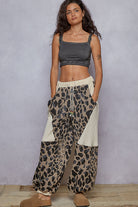 POL Double Gauze Patchwork Quilted Print Knit Pants-Pants-Krush Kandy, Women's Online Fashion Boutique Located in Phoenix, Arizona (Scottsdale Area)