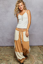 POL Boho Patchwork Crochet Pocket Pants-pants-Krush Kandy, Women's Online Fashion Boutique Located in Phoenix, Arizona (Scottsdale Area)