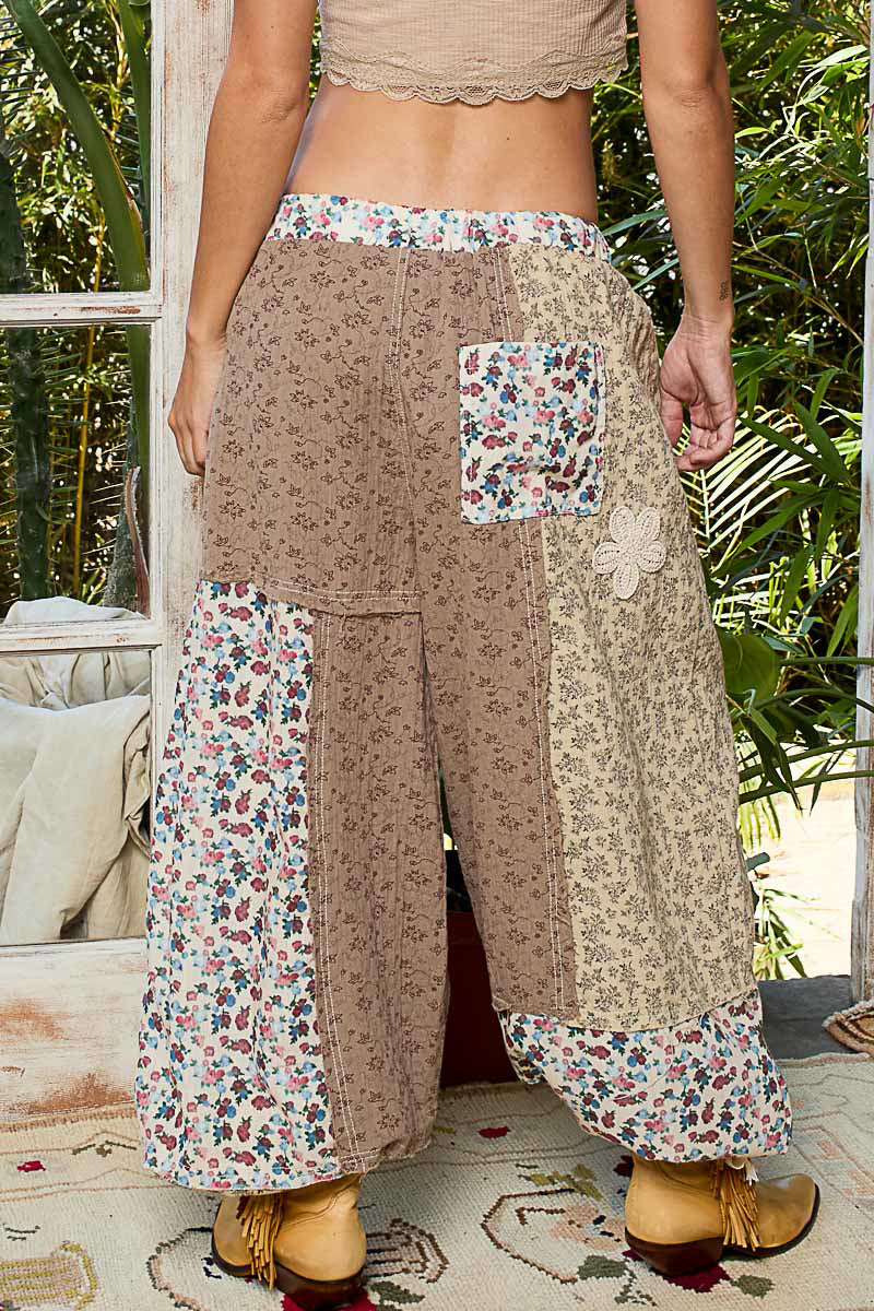 POL Boho Patchwork Crochet Wide-Leg Pants-Pants-Krush Kandy, Women's Online Fashion Boutique Located in Phoenix, Arizona (Scottsdale Area)