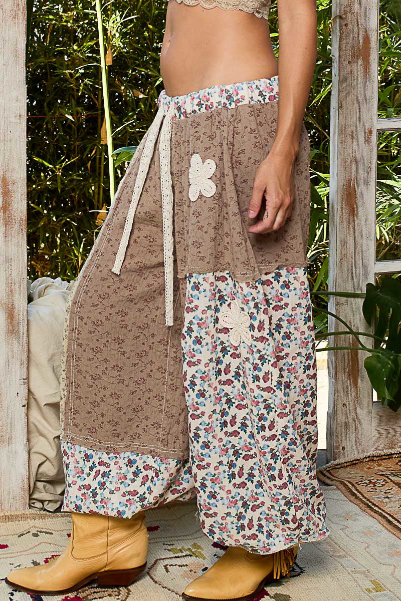 POL Boho Patchwork Crochet Wide-Leg Pants-Pants-Krush Kandy, Women's Online Fashion Boutique Located in Phoenix, Arizona (Scottsdale Area)