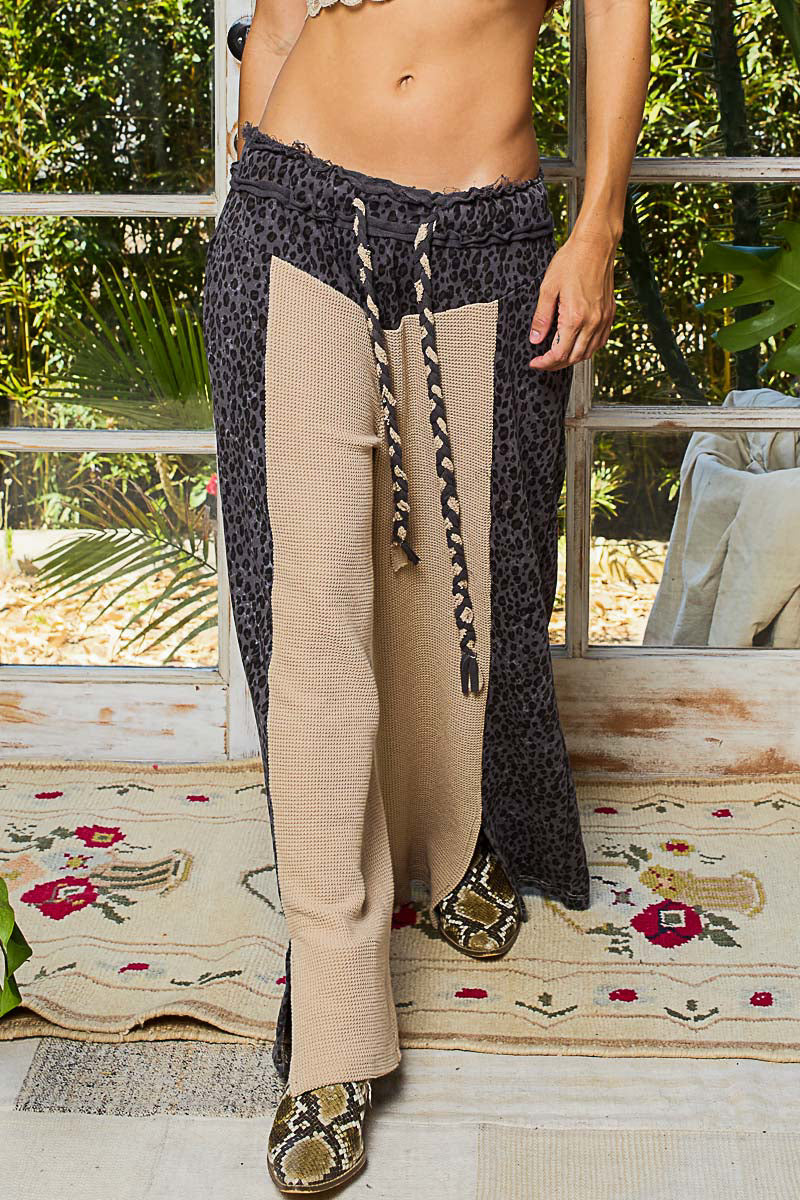 POL Animal Contrast Thermal Pants-Pants-Krush Kandy, Women's Online Fashion Boutique Located in Phoenix, Arizona (Scottsdale Area)