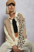 POL Floral Print Contrast Color Bloc k Quilted Jacket-Jacket-Krush Kandy, Women's Online Fashion Boutique Located in Phoenix, Arizona (Scottsdale Area)