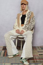 POL Floral Print Contrast Color Bloc k Quilted Jacket-Jacket-Krush Kandy, Women's Online Fashion Boutique Located in Phoenix, Arizona (Scottsdale Area)